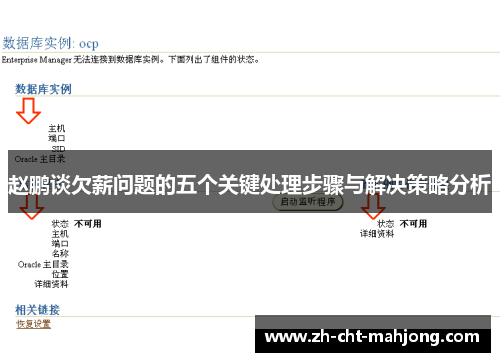赵鹏谈欠薪问题的五个关键处理步骤与解决策略分析 赵鹏谈欠薪问题的五个关键处理步骤与解决策略分析